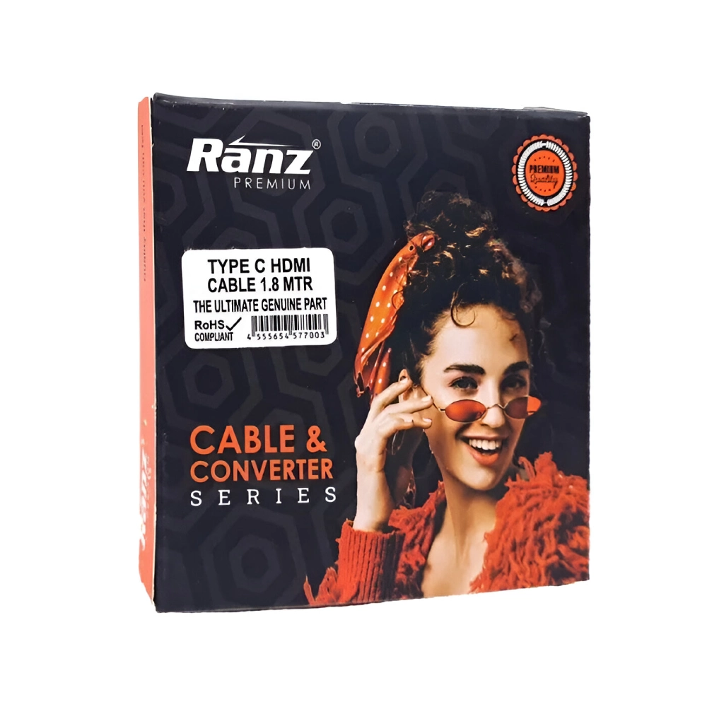 Ranz Type-C To HDMI Cable 1.8m